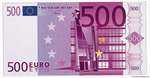 Moneda de curso legal 500 euros, quinientos euros